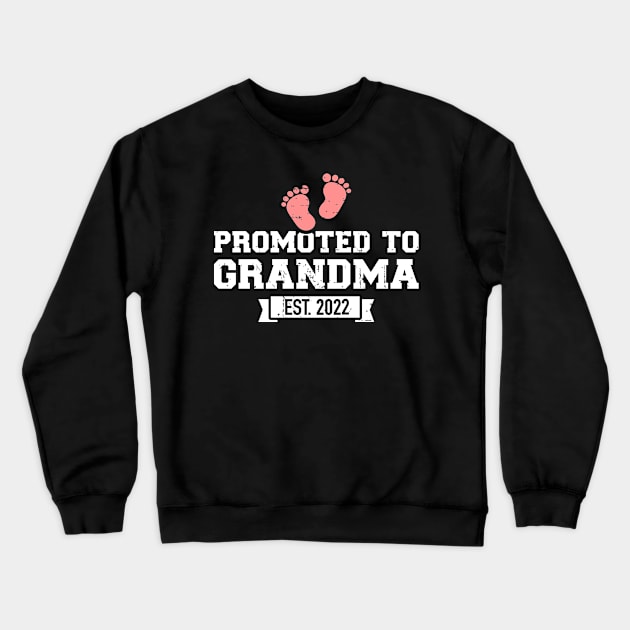 Promoted to grandma est. 2022 Crewneck Sweatshirt by Designzz